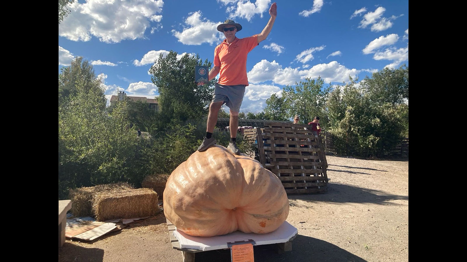 Worland pumpkin king Jay Richard won a Littleton, Colorado, weigh-off over the weekend, coming in at 1,686 pounds.