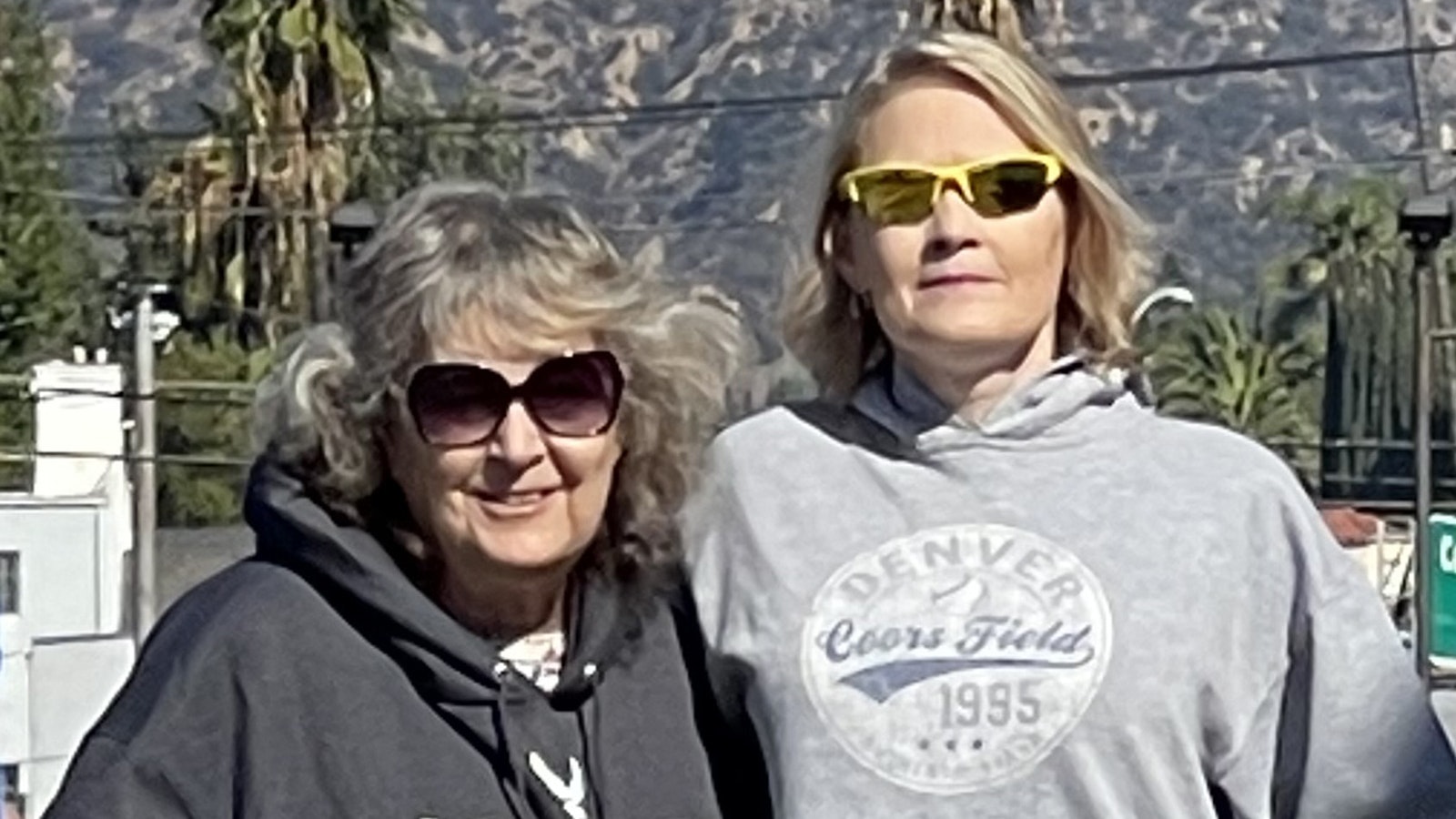Jenn Green and her mother Cynthia Updike in California during the fall 2022 for tests before getting on the transplant list.