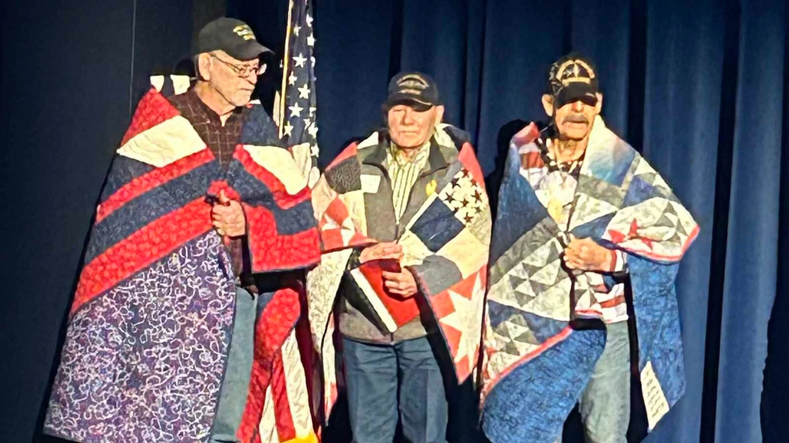 Jerry Montoya, right, and other veterans are celebrated as part of a recent Rocky Mountain Honor Flight.
