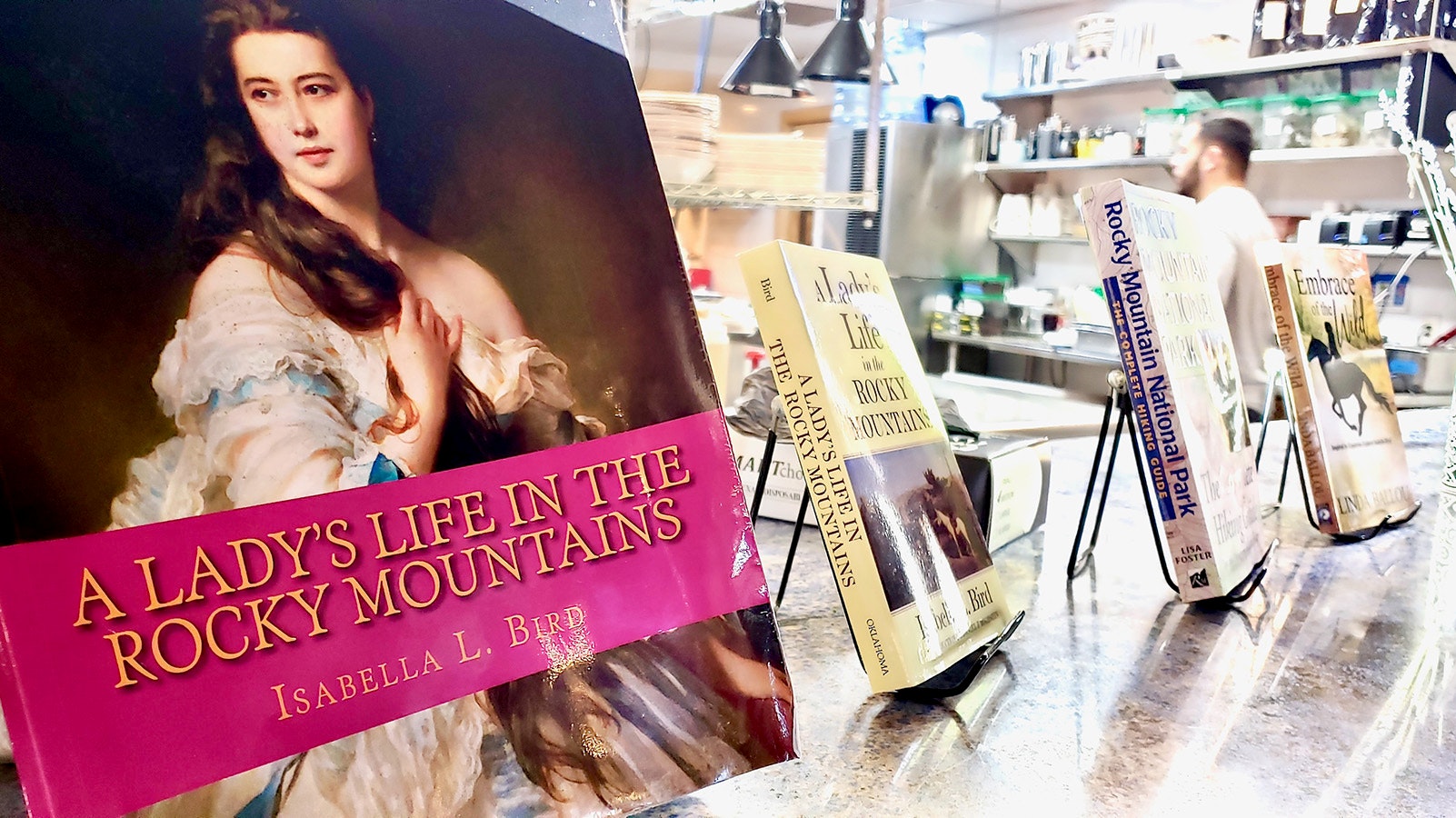 Books about Isabella Bird and Rocky Mountain National Park may be bought at the restaurant.