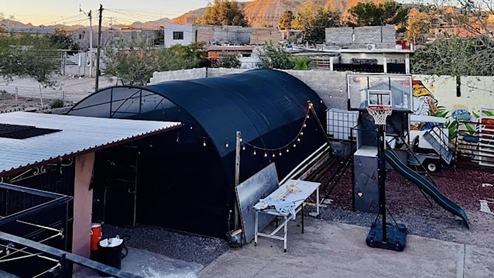 A view from church compound in Anapra, Mexico.