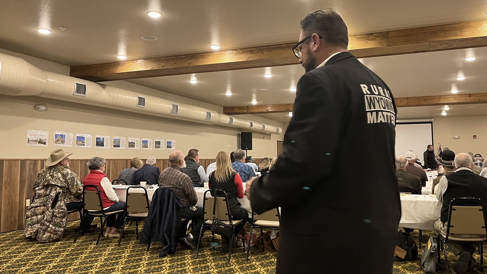 Joey Correnti at last weekend's GOP Central Committee meeting in Newcastle.