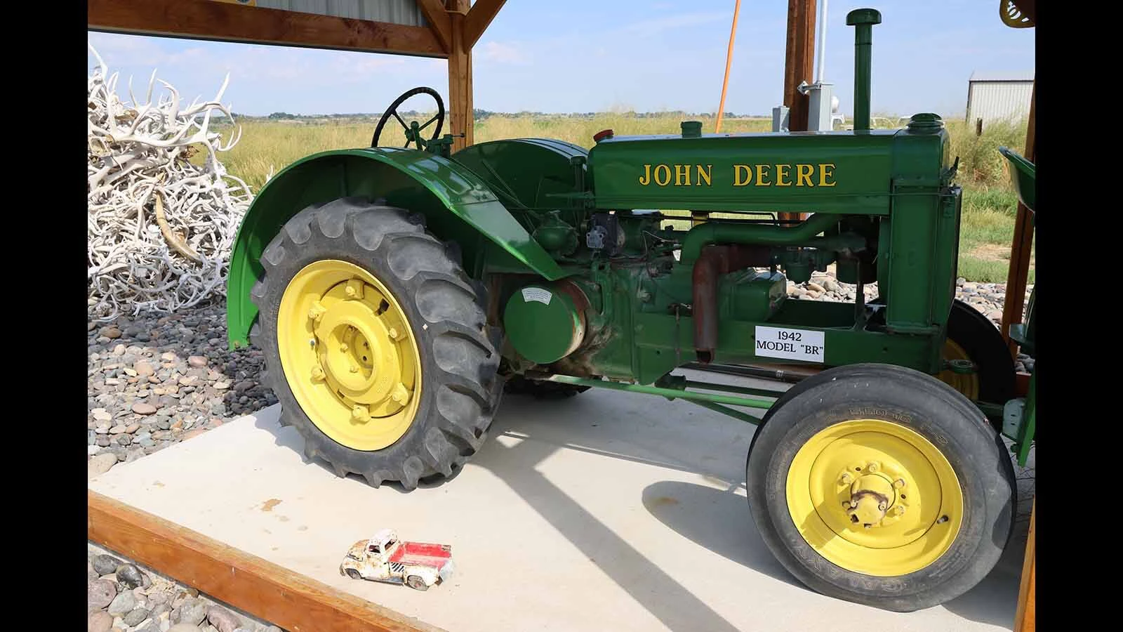 A rare 1942 BR John Deere tractor in Pete Smet’s collection.
