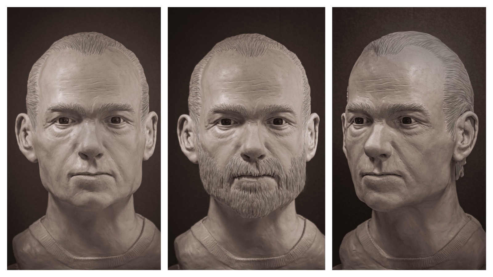 3D imaging of a John Doe whose badly decomposed remains were found in Cheyenne in November 2023. The imaging recreates what the man may have looked like, and with various features like with or without facial hair.