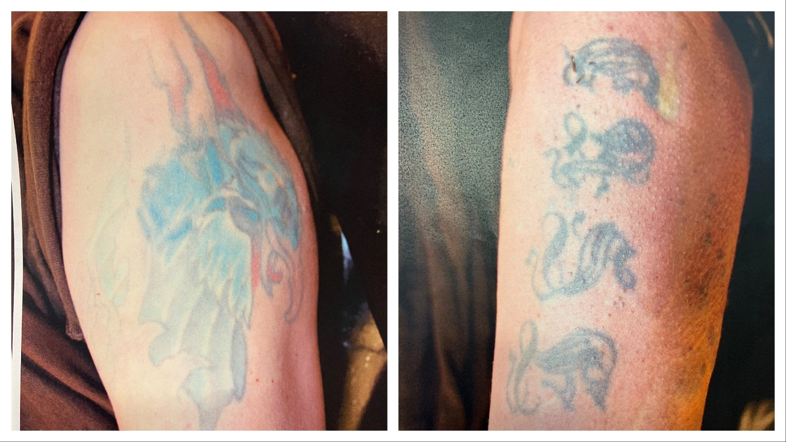 Distinctive tattoos on a John Doe found near Cheyenne in early June 2026.