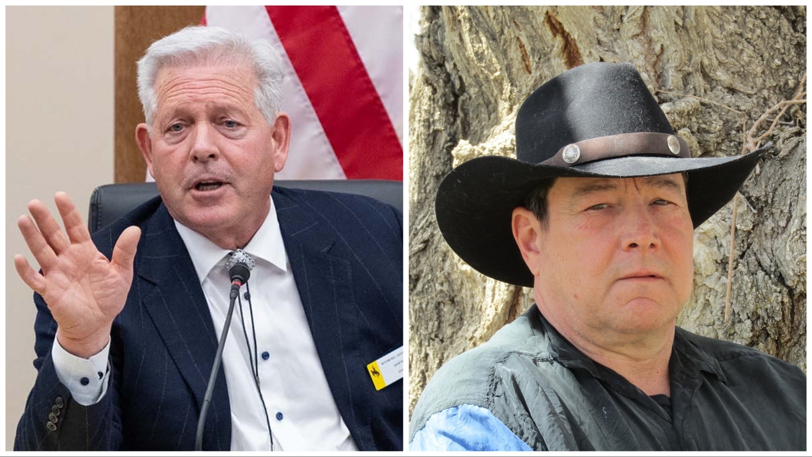 State Sen. John Kolb, R-Rock Springs, left, and Jeff Ramaj