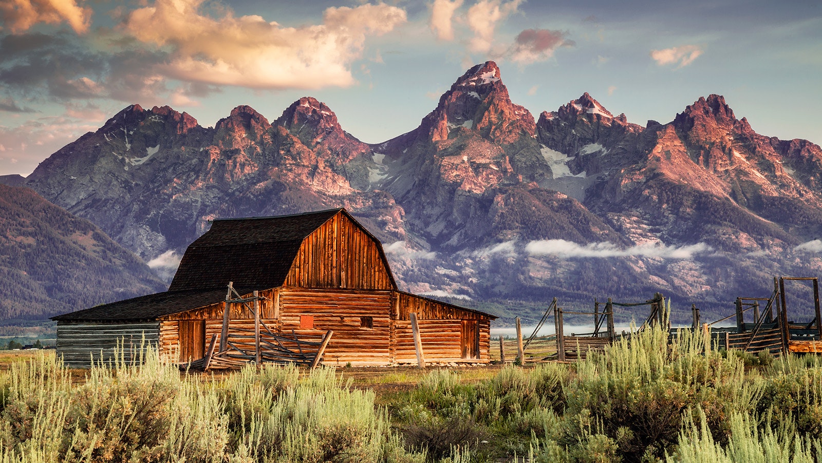 The John Moulton Barn on Mormon Row in Grand Teton National Park is almost as famous as the TA Moulton Barn, and photographed nearly as much.