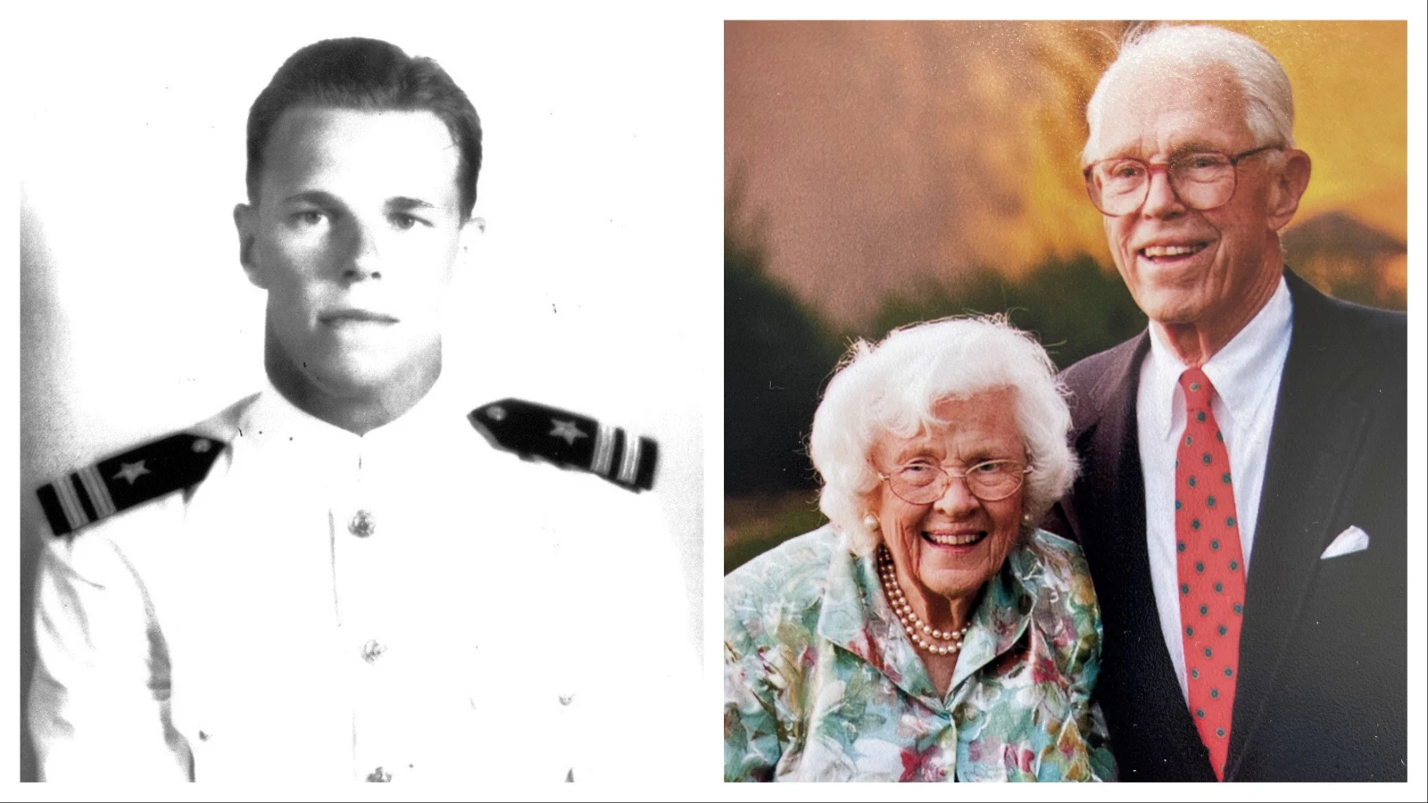 John Wold served in the U.S. Navy during World War II and worked demagnetizing submarines as well as serving as an officer on destroyer escorts.  John Wold and his wife Jane in their later years.