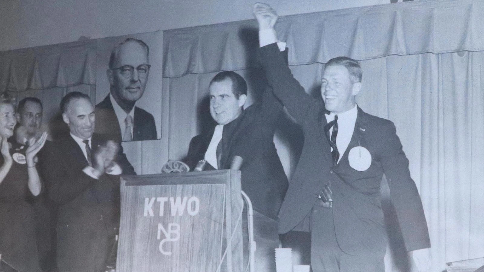 John Wold ran for the U.S. House the same year Richard Nixon was elected president in 1968. Here is a photo of Nixon and John Wold.