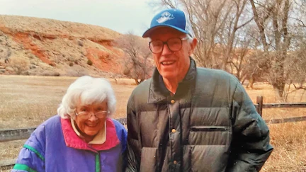 John and Jane Wold at their ranch property.