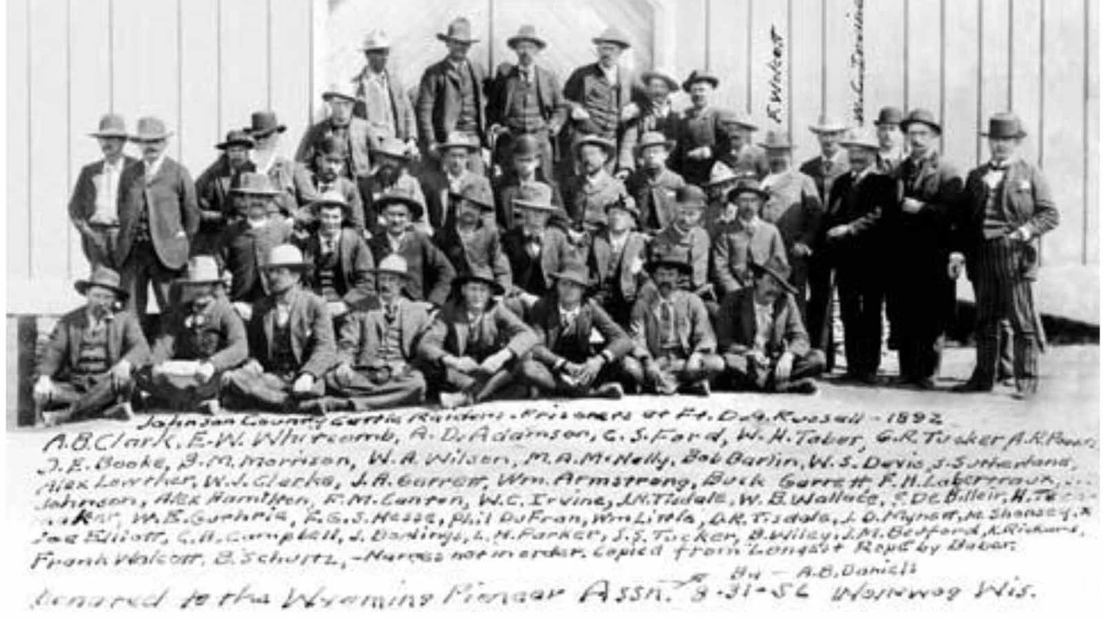 Cattlemen and hired guns formed a posse to go after local homesteaders who they accused of cattle rustling and other crimes. One of their targets was the homestead of Oscar “Jack” Flagg. His wife was known as a vocal supporter of the homesteaders and his stepdaughter, Mary Taylor Cash, recalls the time Flagg and her 17-year-old brother Alonzo were caught up in the fray. The family thought Flagg and Alonzo were killed by the posse and learned they were safe three days later. 