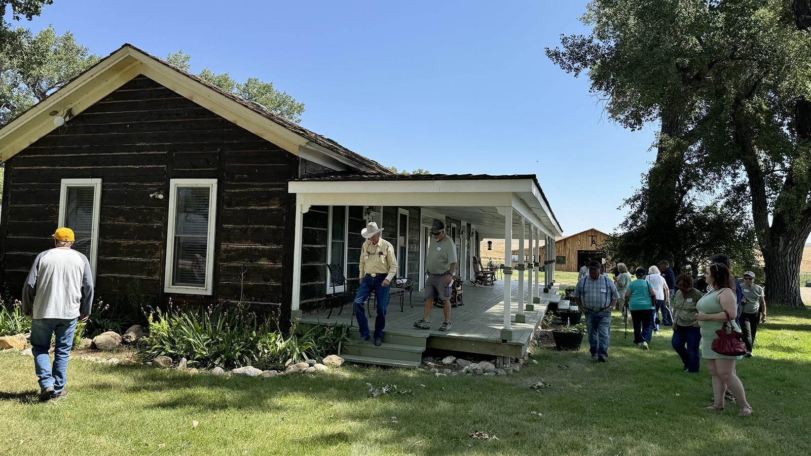 The ranch house at the TA Ranch, one of the two structures on the ranch that were standing during the three-day siege of the invaders in April 1892.