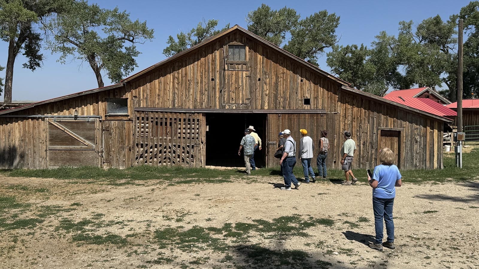 The barn on the historic TA Ranch between Kaycee and Buffalo. This is one of the only structures associated with the Johnson County War that is still standing today.