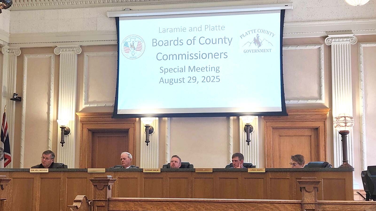 Commissioners for Laramie and Platte counties meet Friday, Aug. 29, 2025, to fill the vacant state Senate District 6 seat.