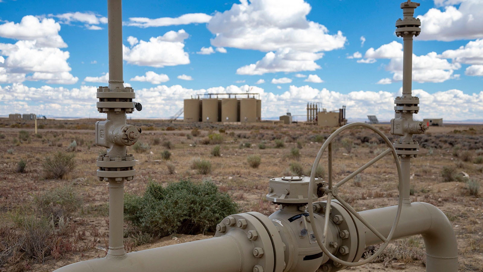 A scene from the Jonah Field near Pinedale, Wyoming.