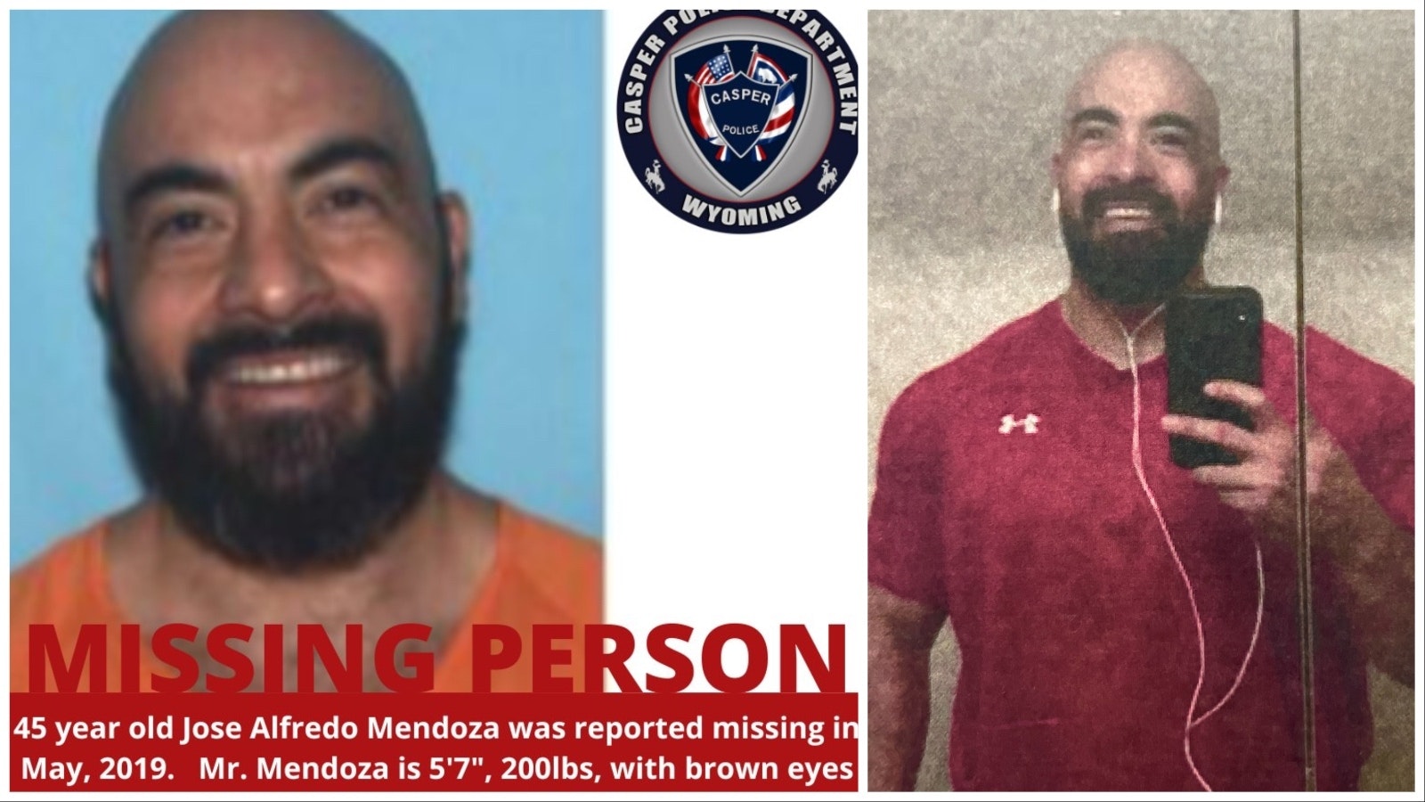 Jose Alfredo Mendoza has been missing for five years. The Casper Police Department is making a new push to find him.