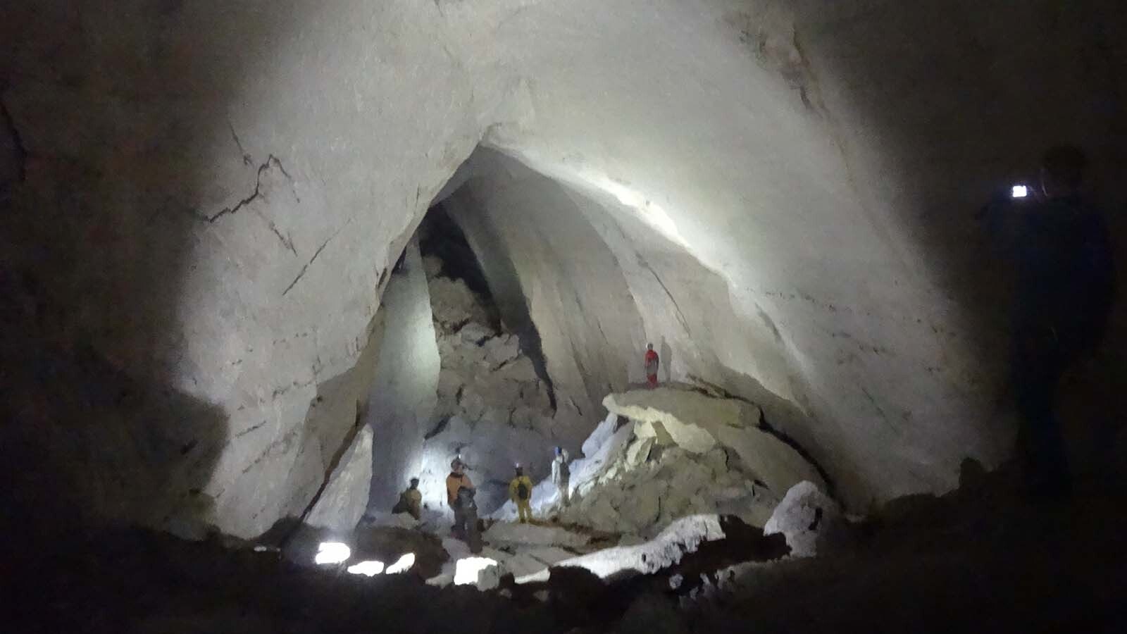 A big room in a Wyoming cave.