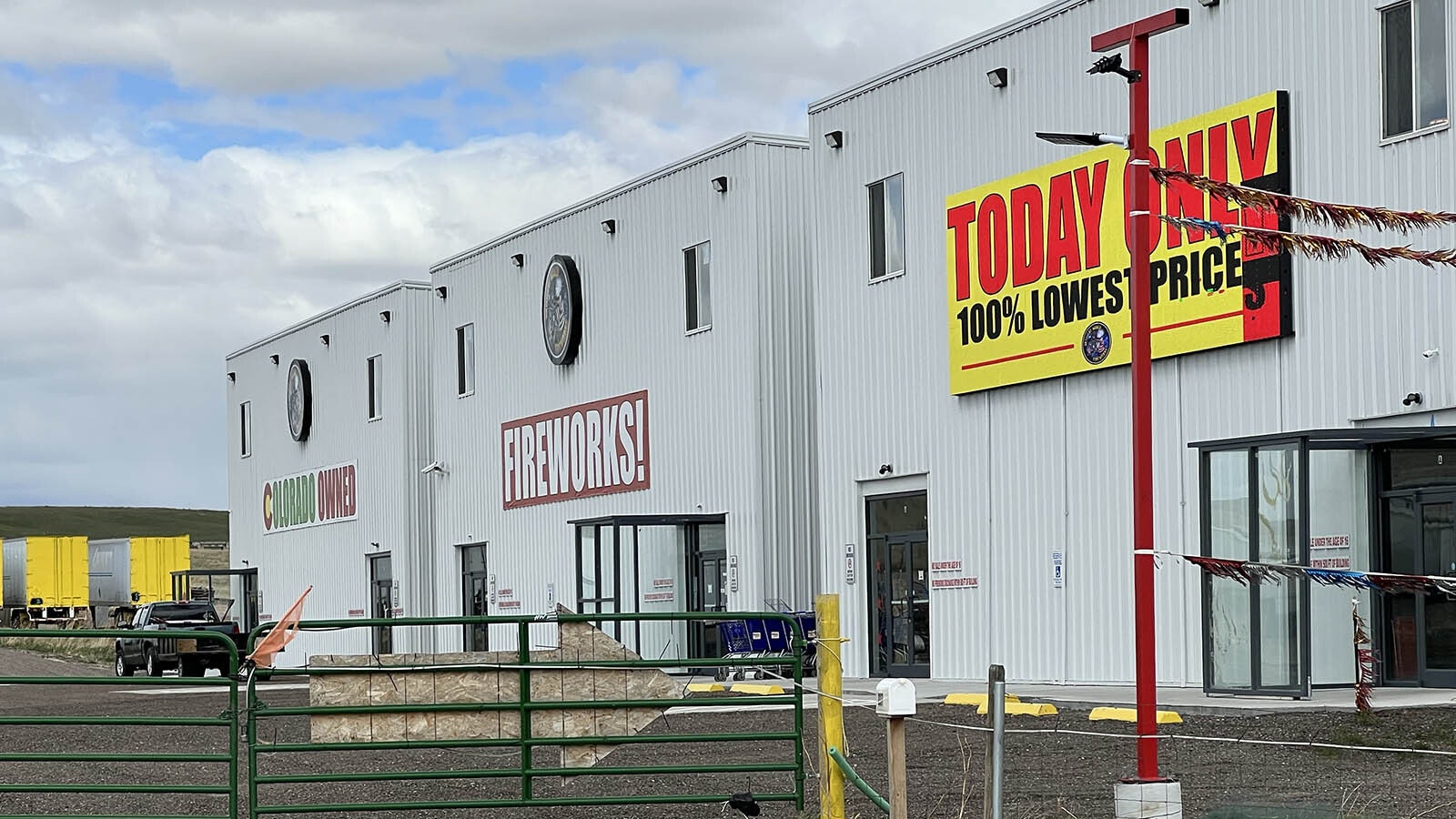 A feud between the owner and operator of Jurrassic Fireworks and Artillery World, and Laramie County Commissioners, has escalated with alleged threatening emails sent to two commissioners.