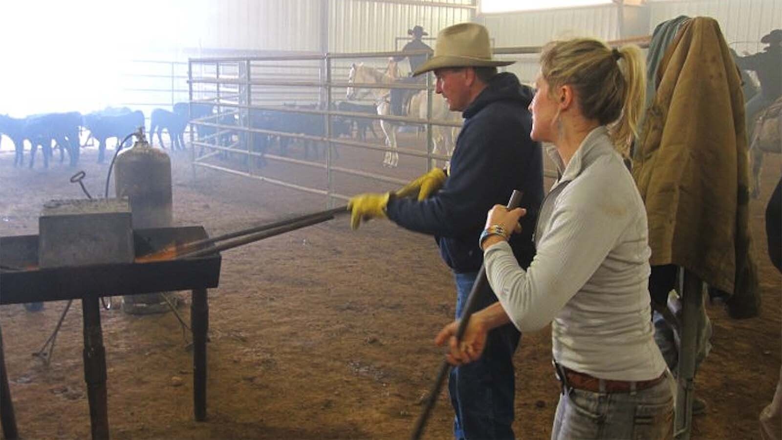 Justin Beasley is a man of all trades. Not only does he heal bucking broncs and bulls of their sore backs and misalignments with his VOM technique, but he also shoes the horses.