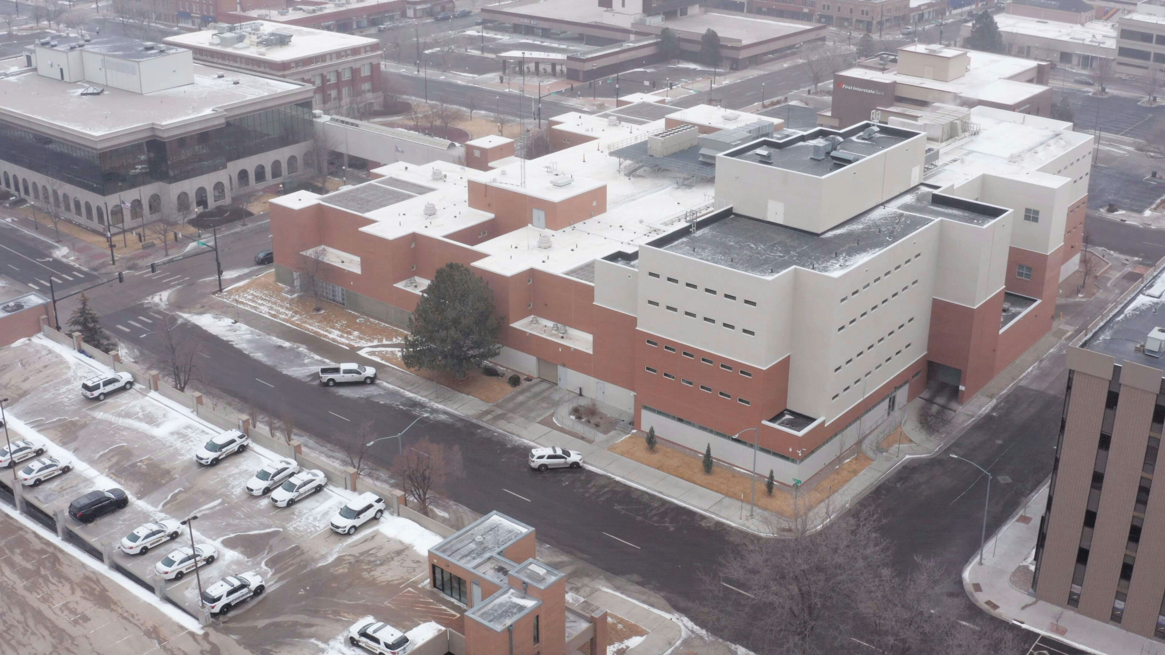 An aerial view of The Laramie County Sheriff’s Department and Detention Center.