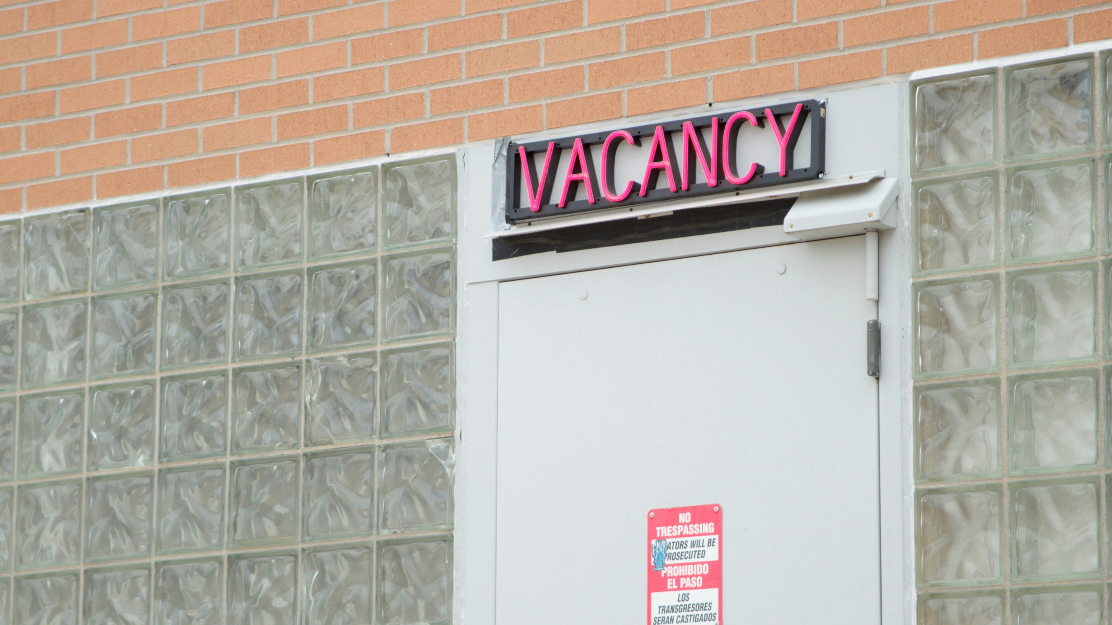 A blinking vacancy sign posted on the Laramie County Sheriff’s Office and jail building. According to Sheriff Brian Kozak, it tells passing motorists that he has room in the jail for anyone who commits a crime.