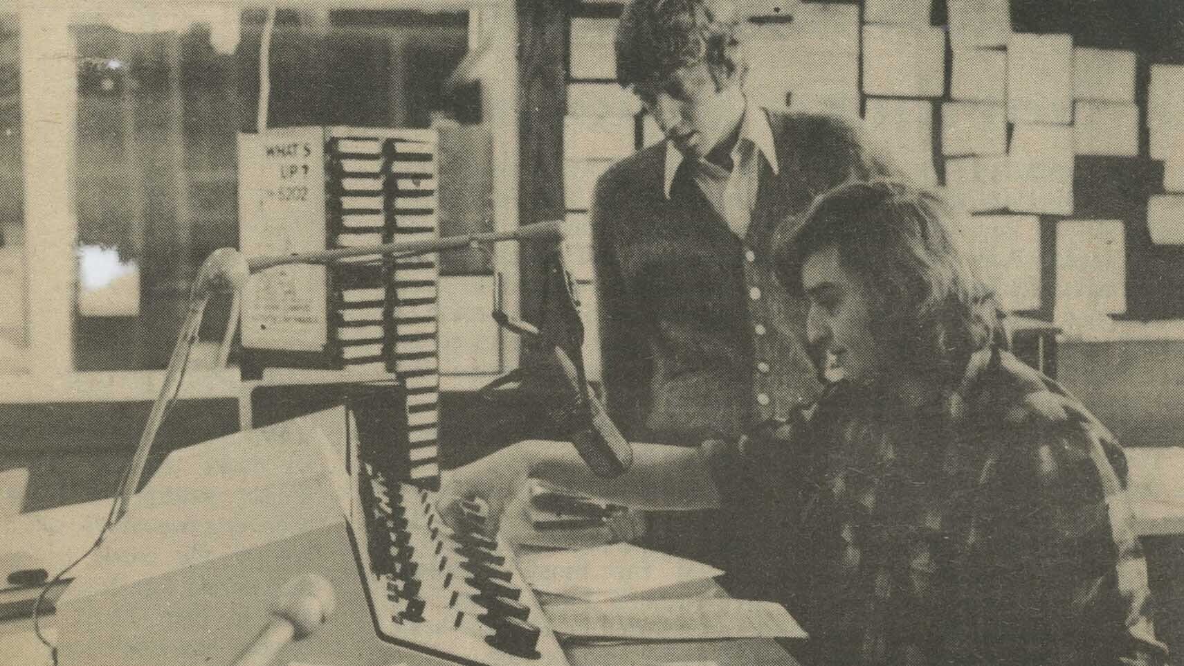 Chris Boswell & Ken Bader launch KUWR's 50,000 W signal on January 19, 1978