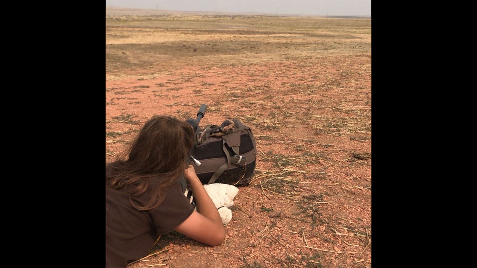 At age 12, Kaci Bulkley is already a crack shot with her rifle.