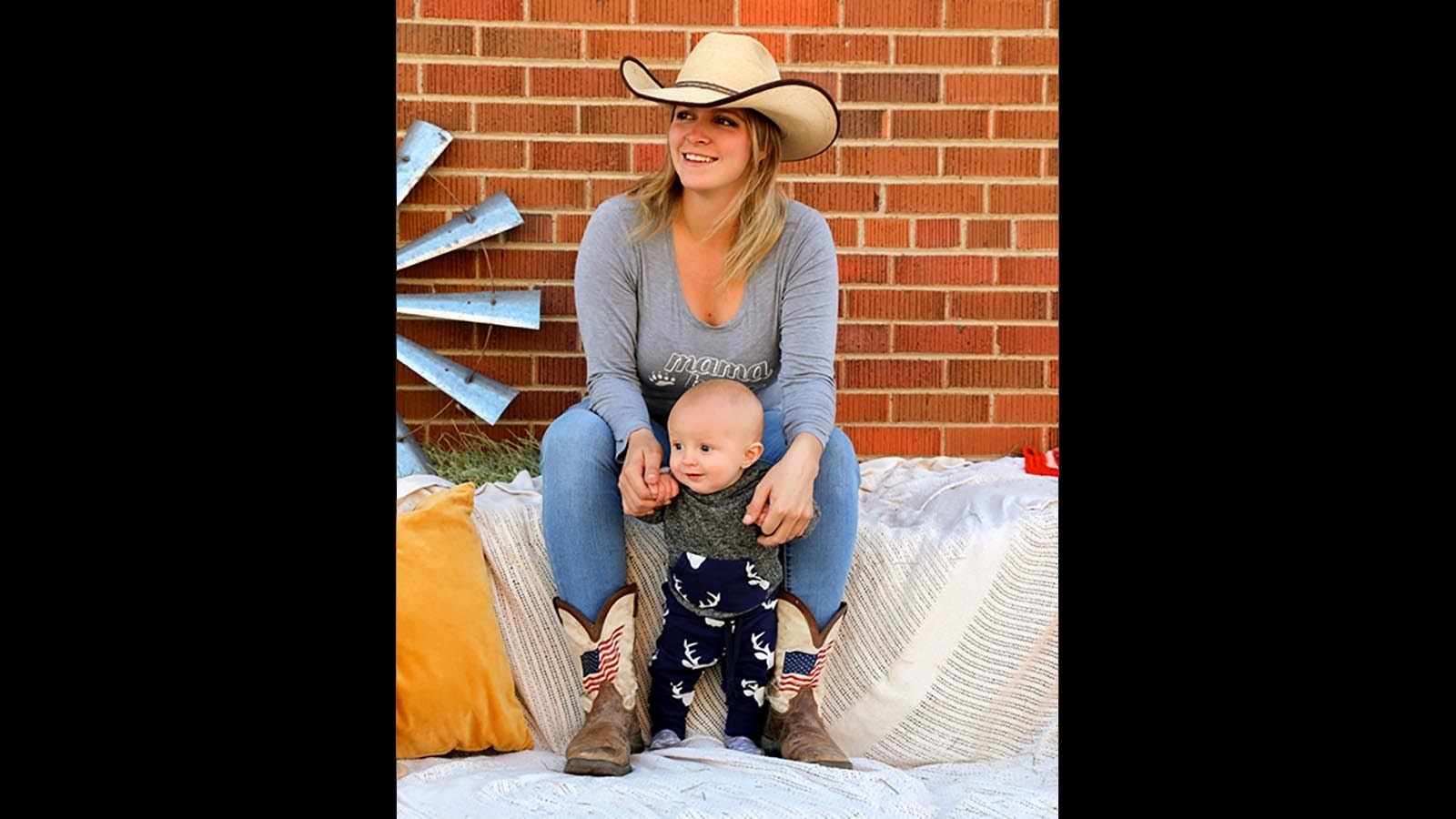 Katalina Pfeil and her son, Banks Crane.