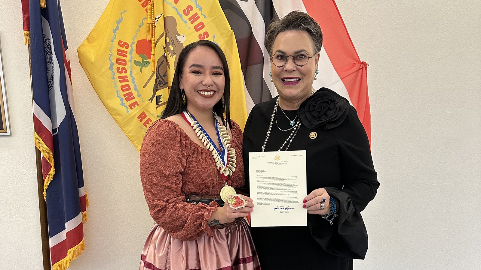 Kayleen Harding meeting with Congresswoman Harriet Hageman during AAA Stars of Life Award Event in Washington, D.C.