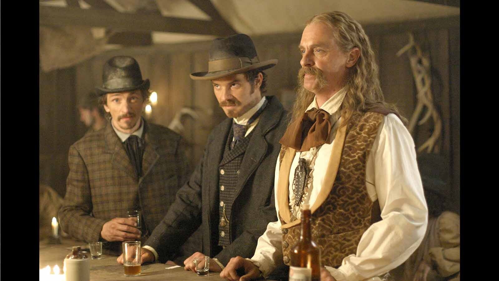 Keith Carradine, right, plays Wild Bill Hickok in HBO's "Deadwood."