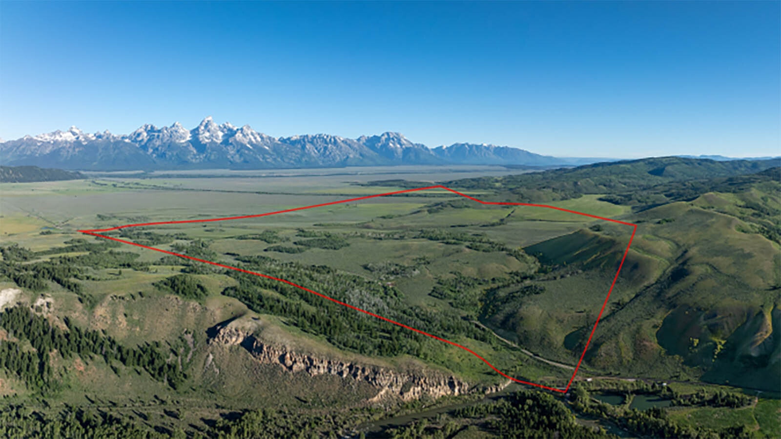 The Kelly Parcel is 640 acres of pristine land adjacent to Grand Teton National Park in Wyoming.