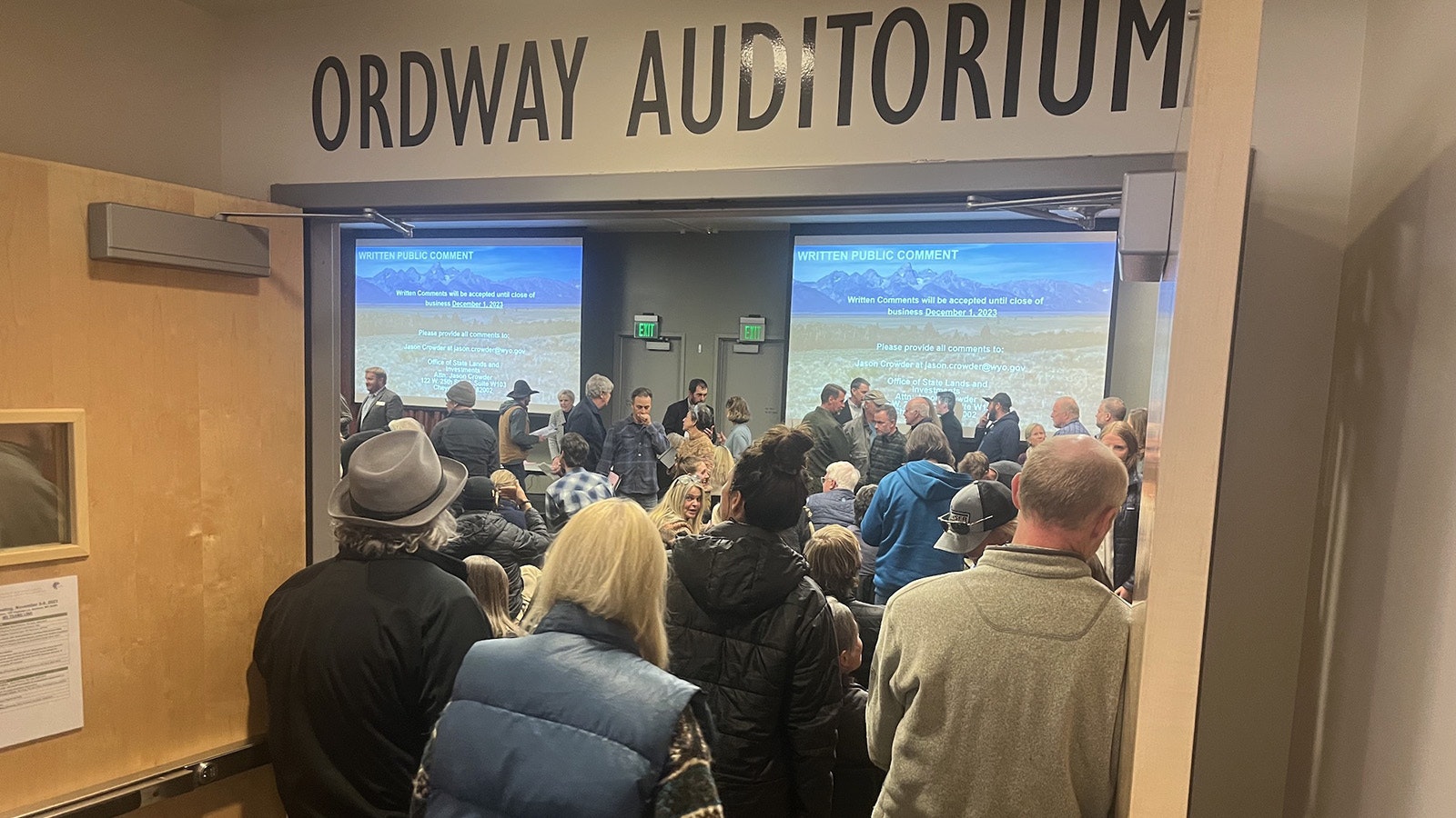 It was standing room only at the Jackson library for a public hearing on the Kelly parcel Thursday.