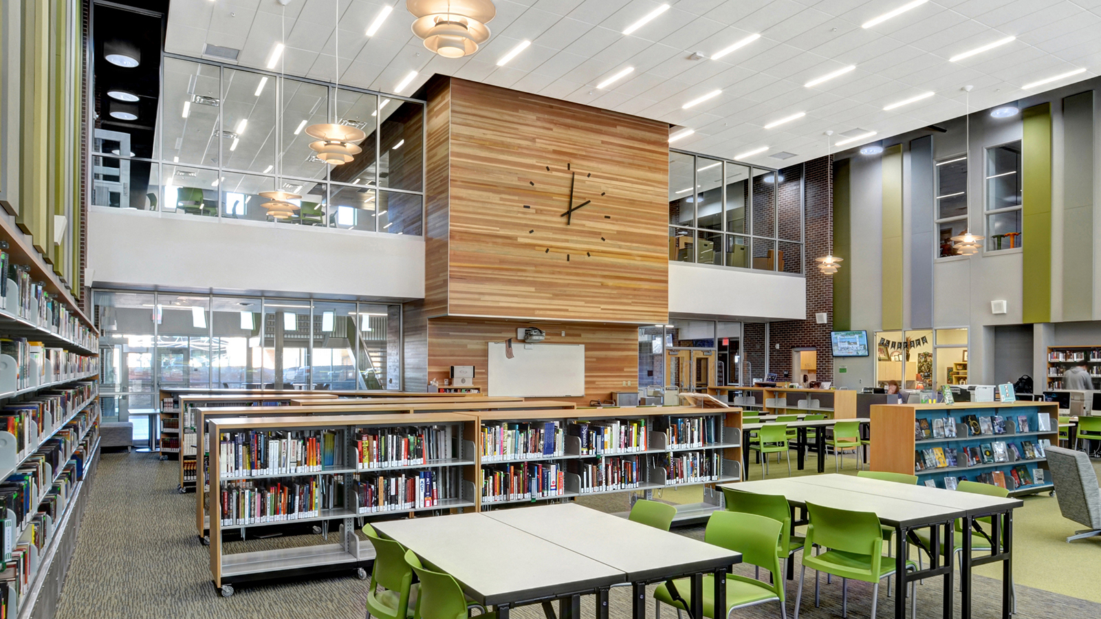 The Kelly Walsh High School library in Casper, Wyoming.