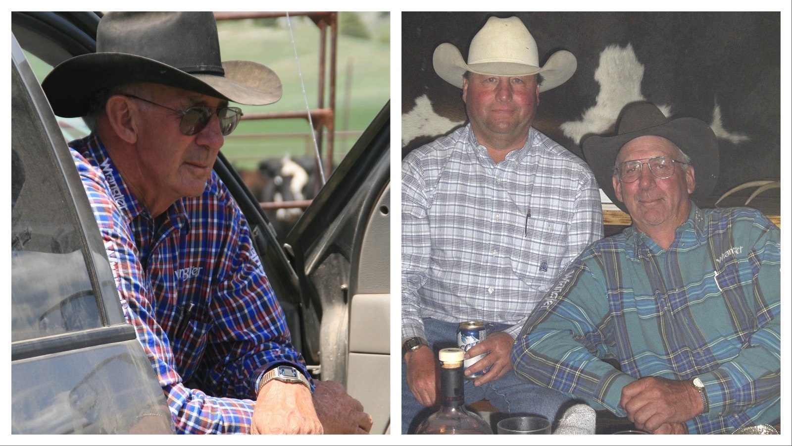 Left, Kenny Clabaugh was described as a man easy in the saddle who liked his horses big to match his own tall stature. Left, Monte Snook, owner of Kara Creek Ranch, spent years working with Kenny Clabaugh and said that he was a legend both in and out of the arena.