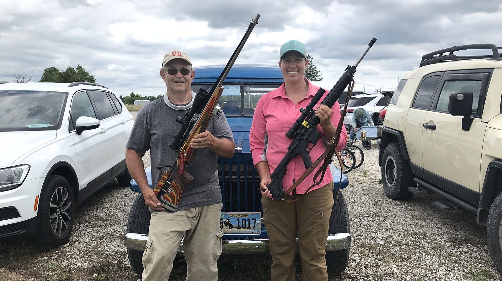 Kenny Lankford of Albany, left, won the National NRA Match Rifle Championship at Camp Atterbury, Indiana in July. He’s pictured with Armanda Elsenboss, winner of the 2023 National NRA Service Rifle Championship and Overall Championship.