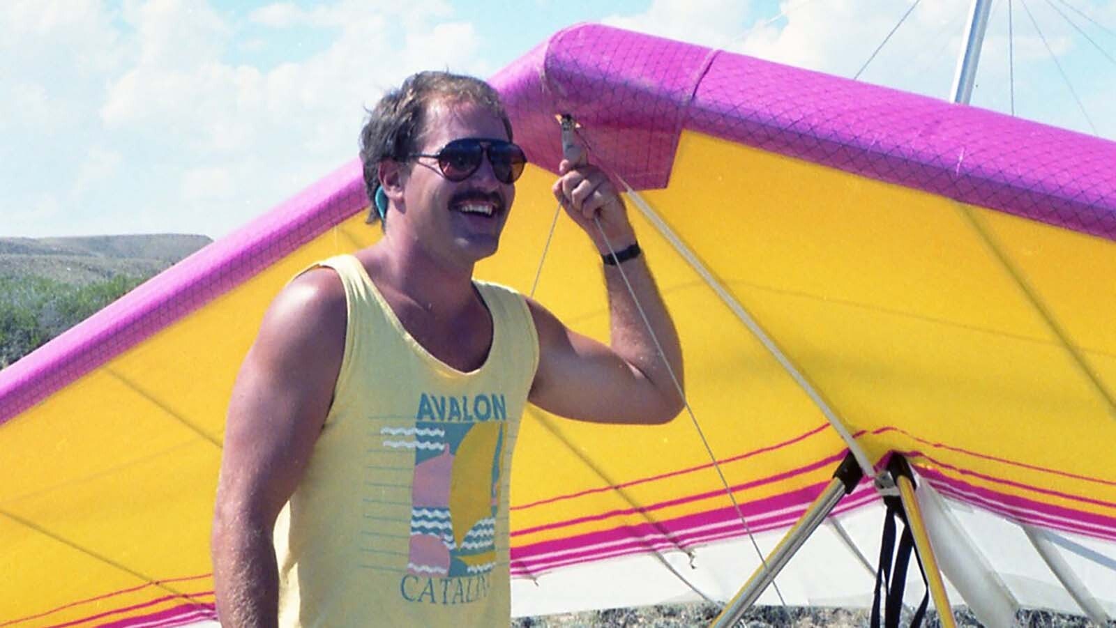 Kevin Christopherson in his younger days was among the world’s best hang glider pilots for distance.