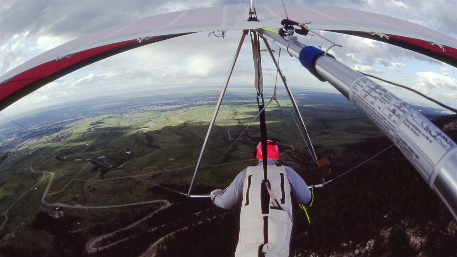 Kevin Christopherson still enjoys flying off Casper Mountain and landing at his home.