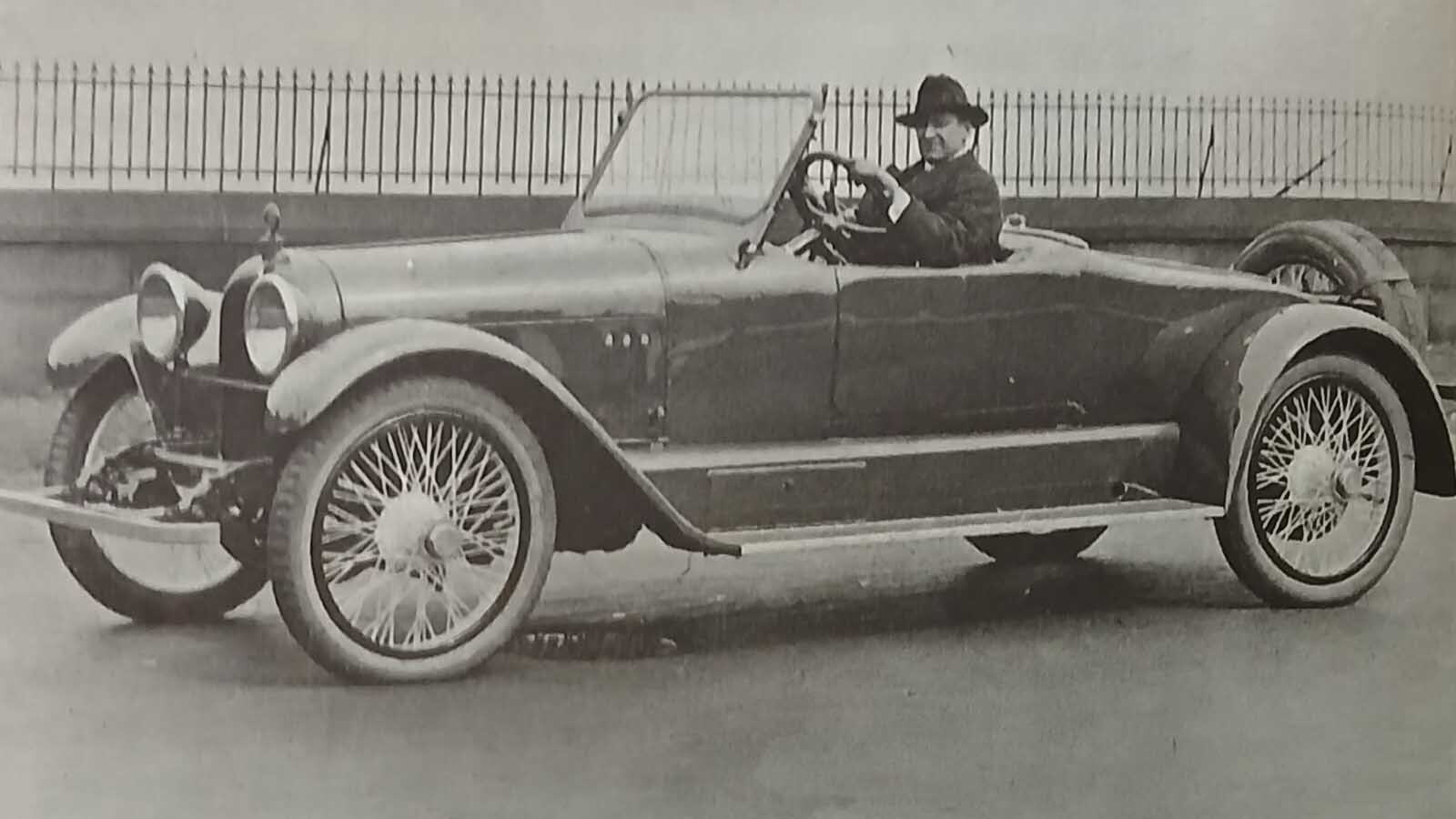 Kid Nichols and the Mercer he drove. The photo is taken from “The Candy Kid” written by his daughter, Lucille Patrick.