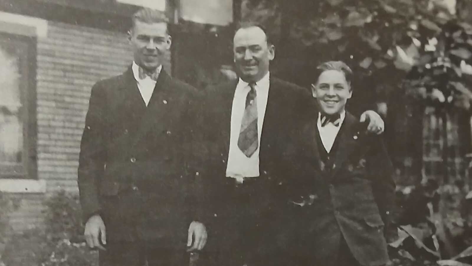Kid Nichols with his sons from his first marriage, taken from the “The Candy Kid” written by his daughter, Lucille Patrick.