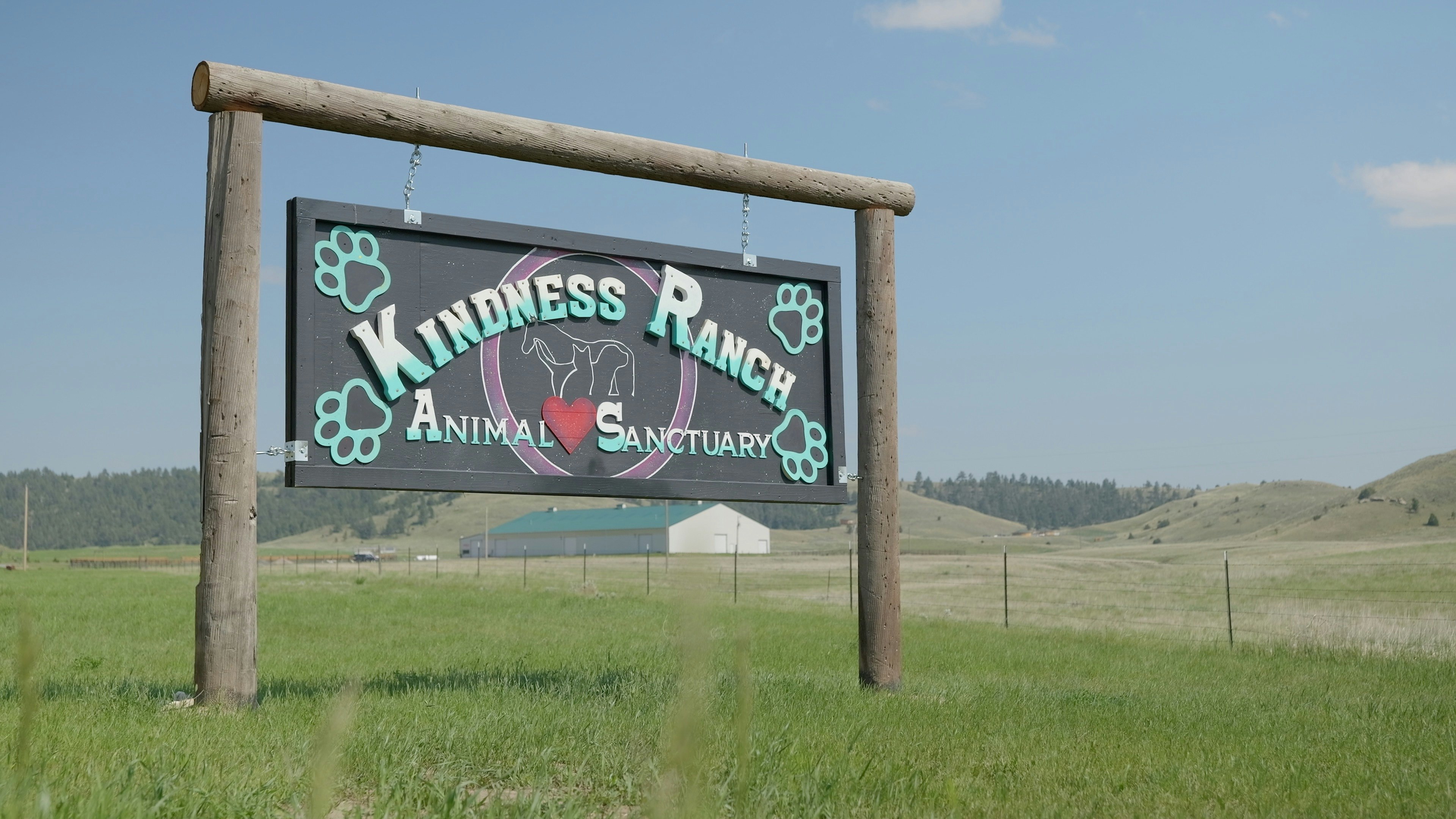 The Kindness Ranch sign located in Hartville, Wyoming.
