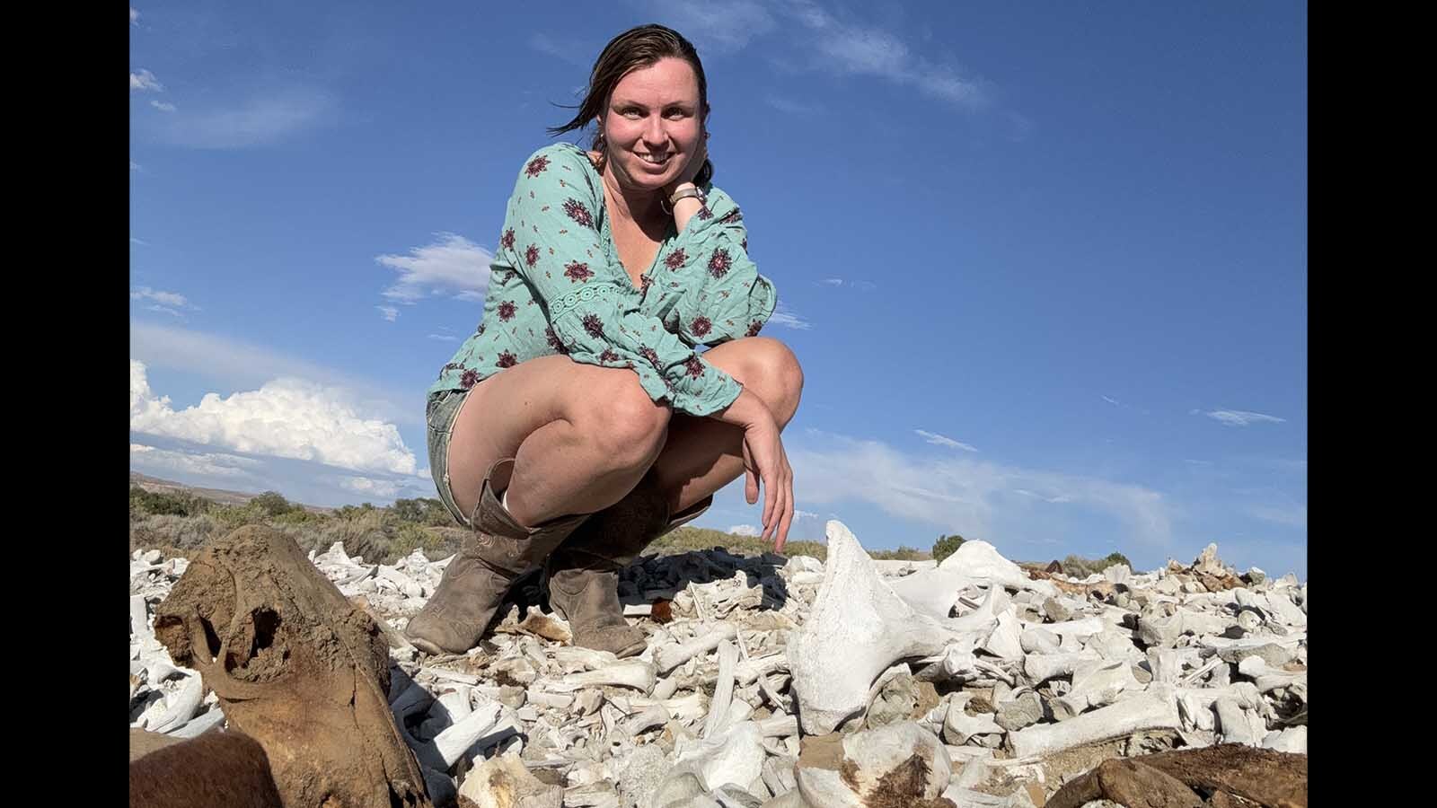 Kristin Hugo of Kemmerer discovered a passion for animal bones and began collecting them as a hobby. This hobby has become her life as she spends hours on hiking tours looking for bones and carcasses. She now shares this fascination of all things dead on social media and hopes to soon start offering ‘bone-tours’ to show others how to search out carcasses in nature.