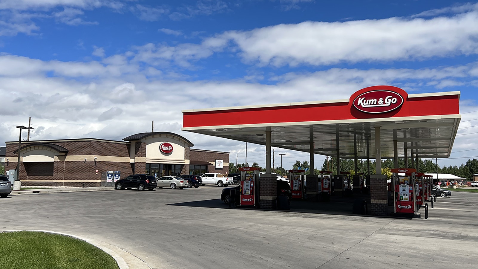 The Kim & Go convenience store at the intersection of East Lincolnway and Ridge Road in Cheyenne.