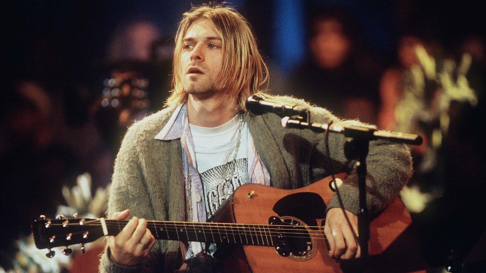 Kurt Cobain of Nirvana during the taping of MTV Unplugged at Sony Studios in New York City, on Nov. 18, 1993.