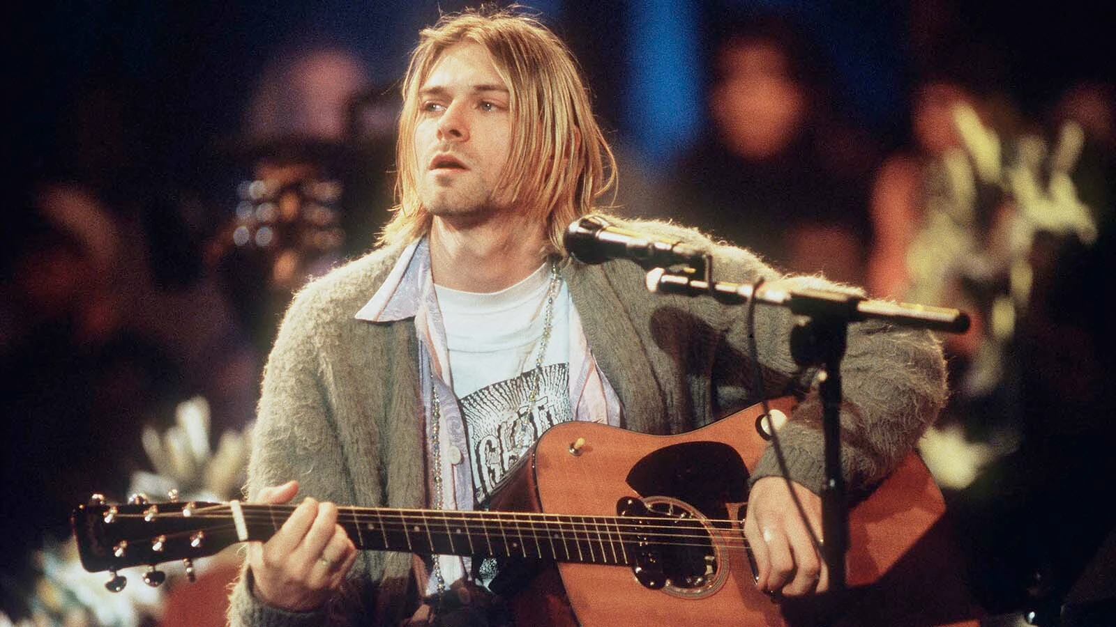 Kurt Cobain of Nirvana during the taping of MTV Unplugged at Sony Studios in New York City, on Nov. 18, 1993.