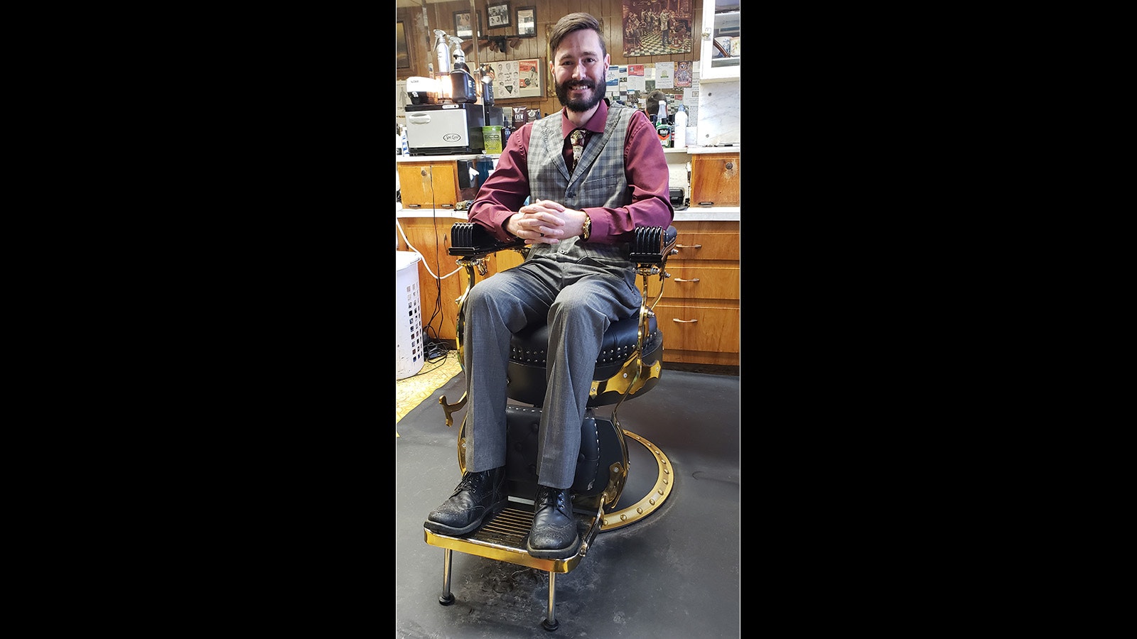 Kurt Matthew Wheeler continues a tradition of old-time barbering in Lovell, Wyoming.