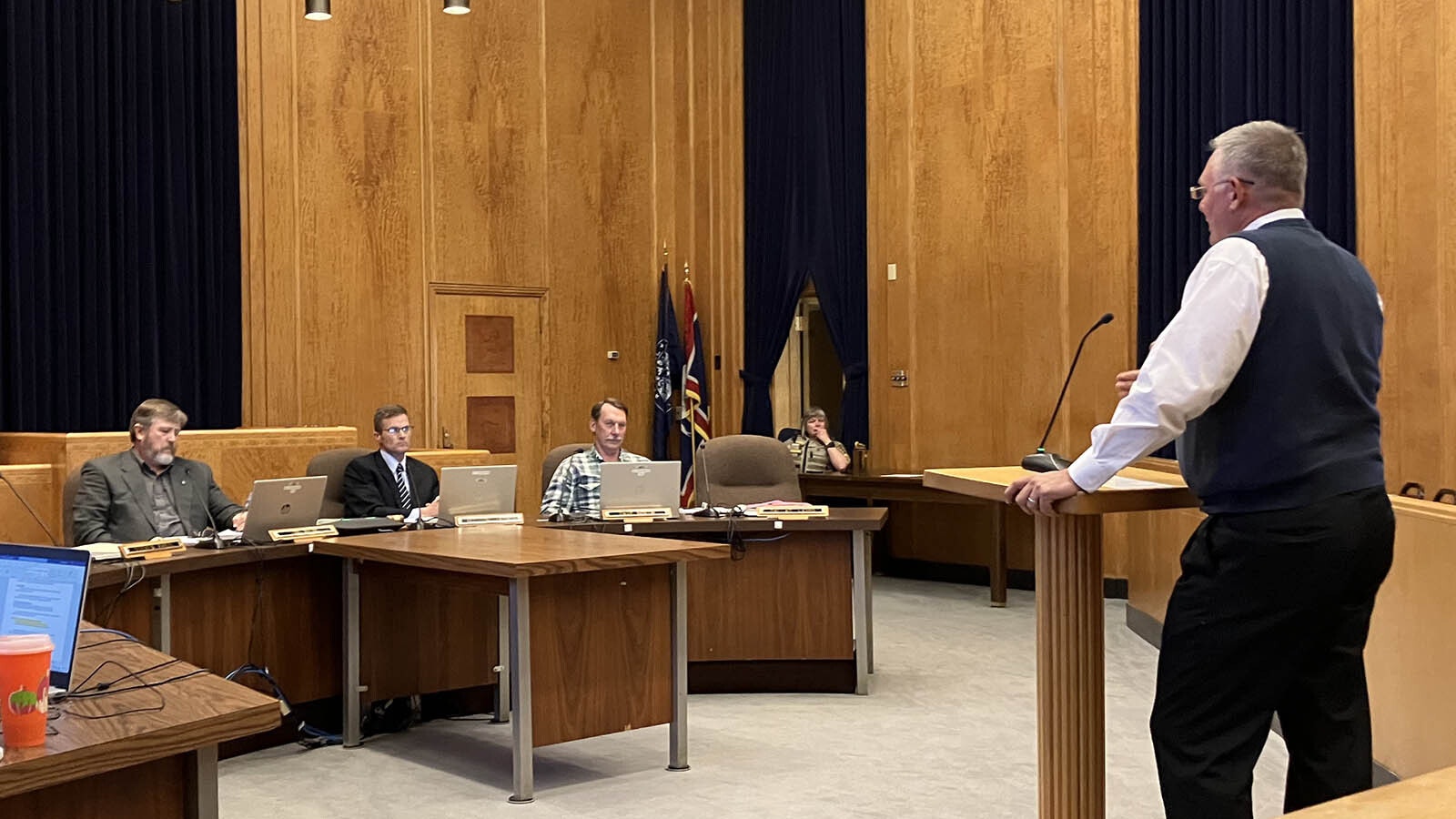 Prism Logistics Manager Kyle True invited Natrona County commissioners to a presentation he plans to give on his proposed gravel mining near Casper Mountain and how it could be done in a way that would mitigate resident concerns.