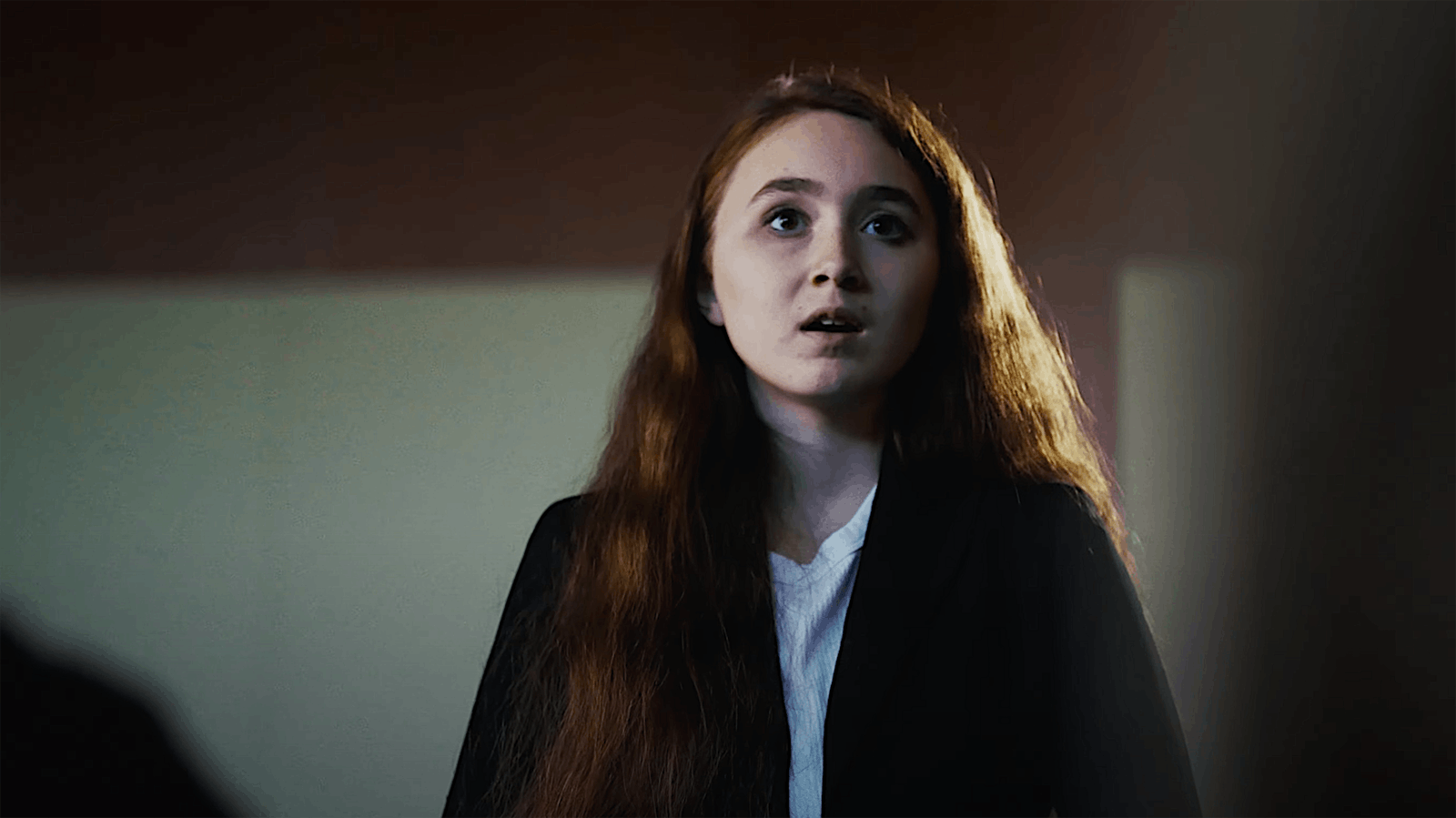 A scene from the "My Turning Point: Kylie Wall Episode 1” proof-of-concept video depicts an actress as Wall addressing the school board.