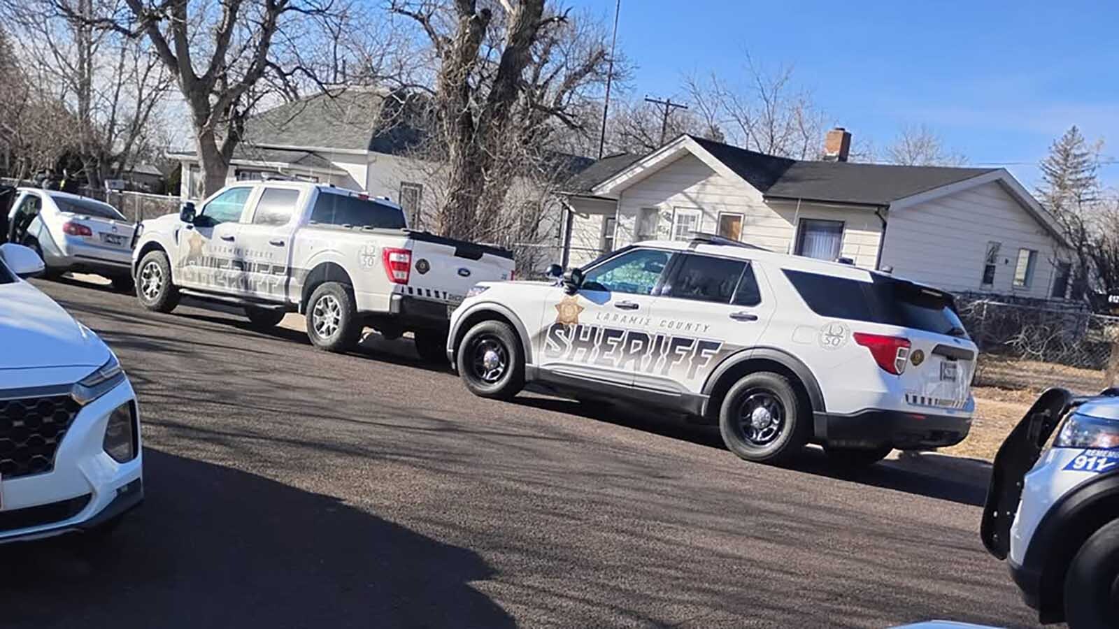 Laramie County Sheriff Brian Kozak is calling out a social media post and photos incorrectly tagged “terrorism in action” by his department’s immigration task force. The photos were of a stolen car recovery and had nothing to do with ICE. This is a screenshot of part of one of the photos attached to the post by Joseph Ramirez.