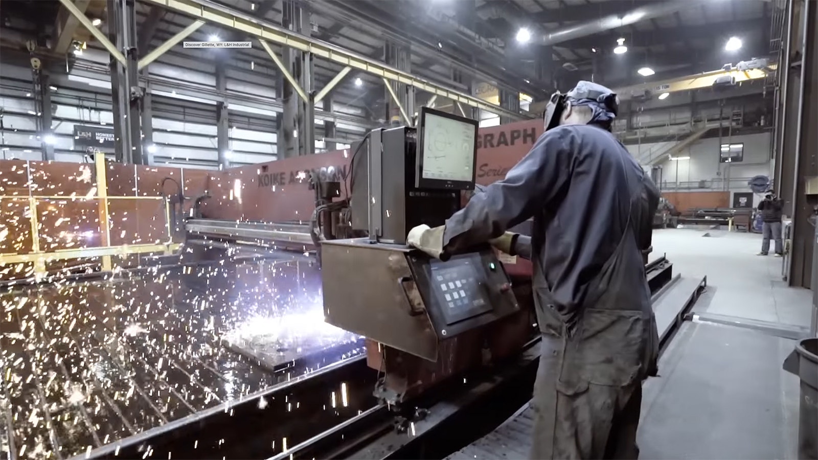 L&H Industrial uses the latest technology for precision machining, like this large plasma cutter.