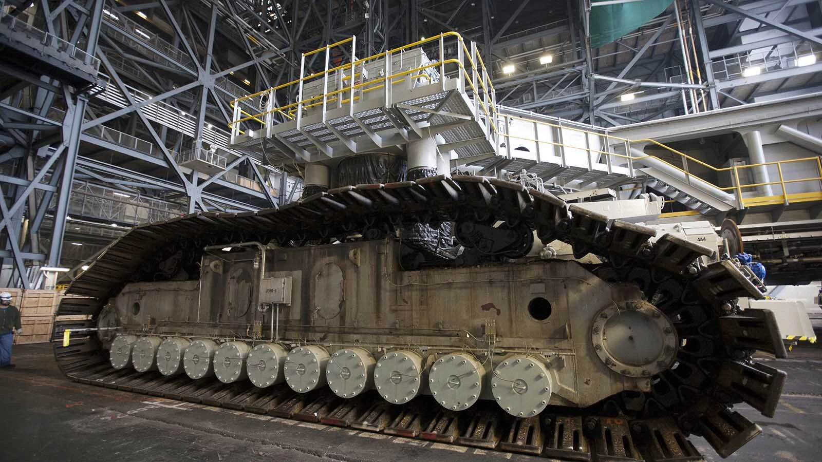 New roller assemblies fabricated by L&H Industrial in Gillette for the NASA crawler.